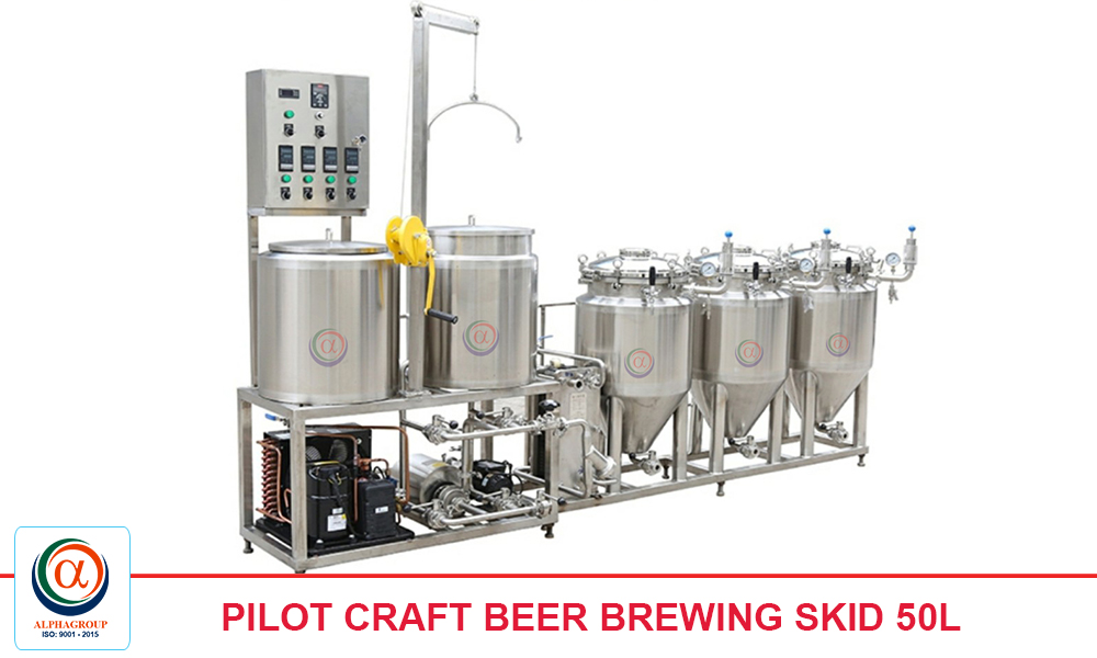 Pilot Craft Beer Brewing Skid 50l